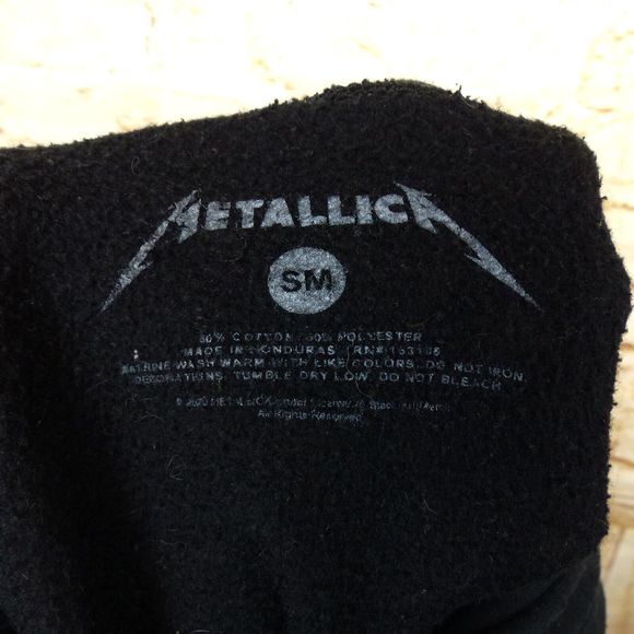 Metallica One Hoodie Mens S Black Pushead Skull And Justice For All Metal FLAWS - Picture 9 of 12